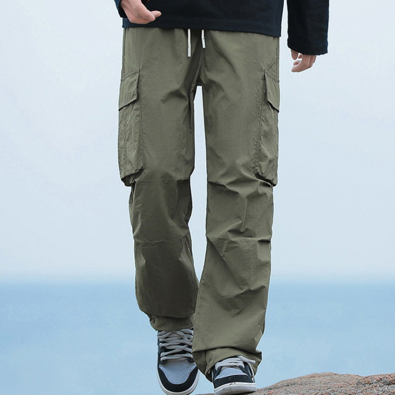 Cargo Pant Wide - بنطلون كارجو رجالي صيفي فضفاض، بنطلون