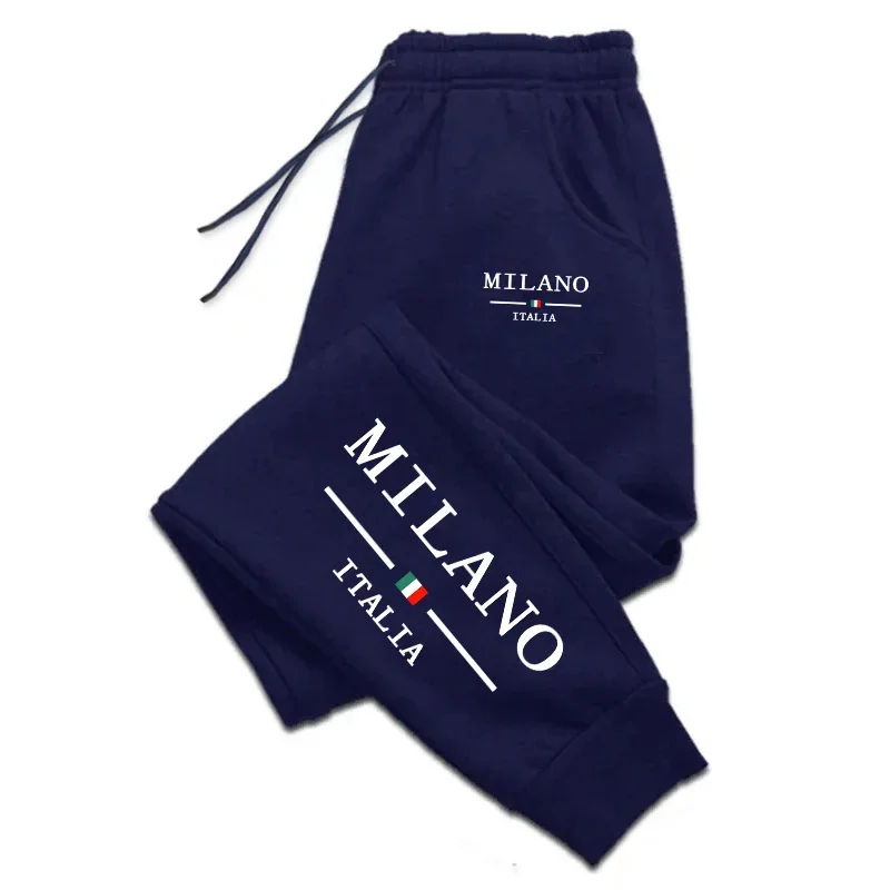 Street Fashion Of Milan - ميلان مطبوعة رجالي Sweatpants اليومية عارضة