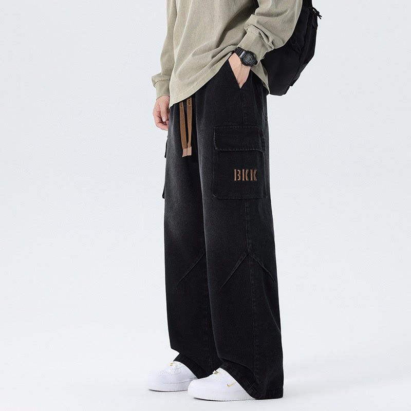 بنطلون جينز رجالي واسع الساق ب - مراجعة Cargo Pant Wide وسعره