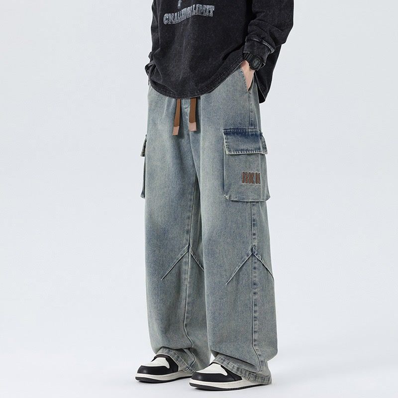 بنطلون جينز رجالي واسع الساق ب - مراجعة Cargo Pant Wide وسعره