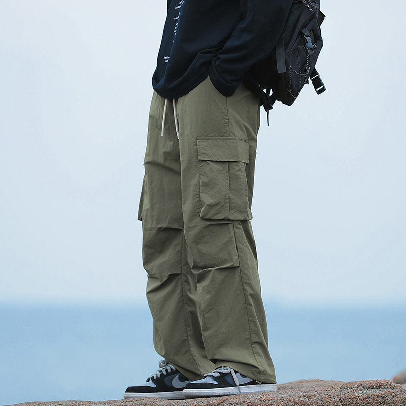 بنطلون كارجو رجالي صيفي فضفاض، - مراجعة Cargo Pant Wide وسعره