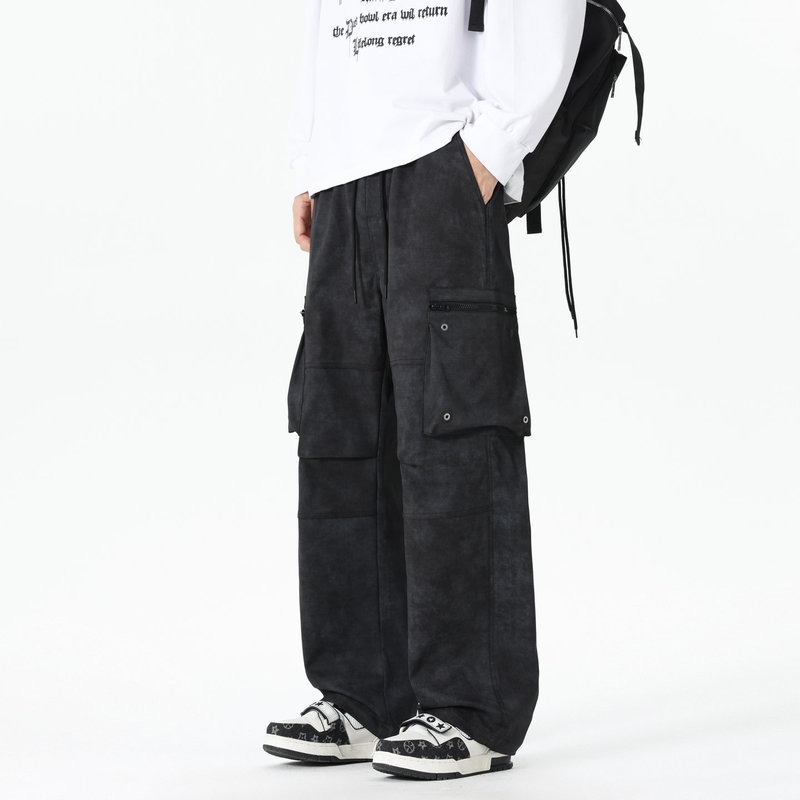 بنطال رجالي مرن عالي الخصر بجي - مراجعة Cargo Pant Wide وسعره