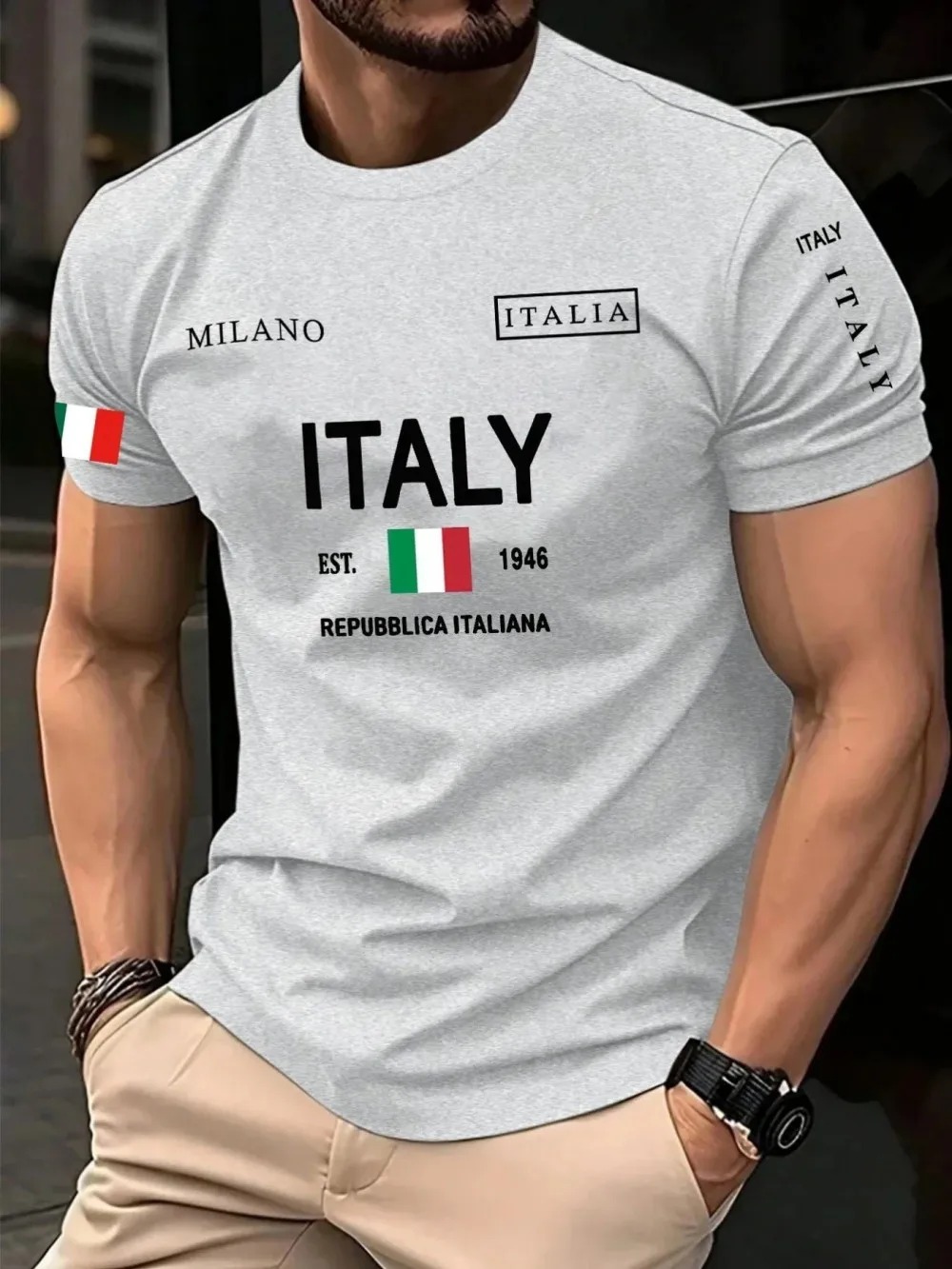 تي شيرت رجالي بتصميم عصري أورو - مراجعة Street Fashion Of Milan وسعره