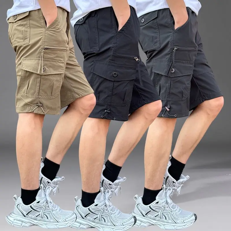 شورت كارجو رجالي فضفاض بلون مو - مراجعة Cargo Pant Wide وسعره