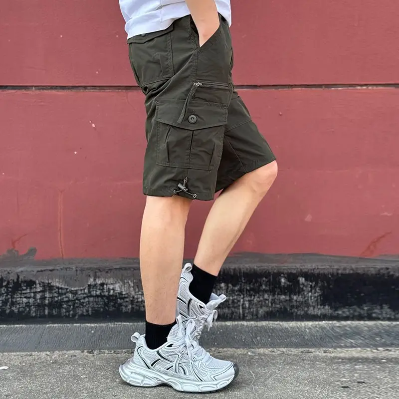 شورت كارجو رجالي فضفاض بلون مو - مراجعة Cargo Pant Wide وسعره
