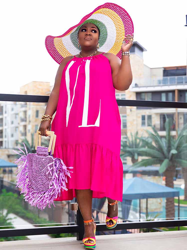 فستان صيفي كاجوال للنساء بدون  - مراجعة Street Fashion Plus Size وسعره
