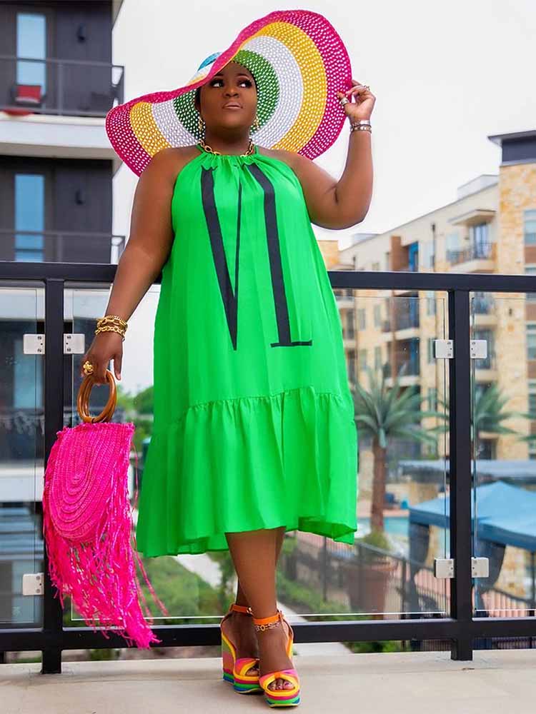 فستان صيفي كاجوال للنساء بدون  - مراجعة Street Fashion Plus Size وسعره