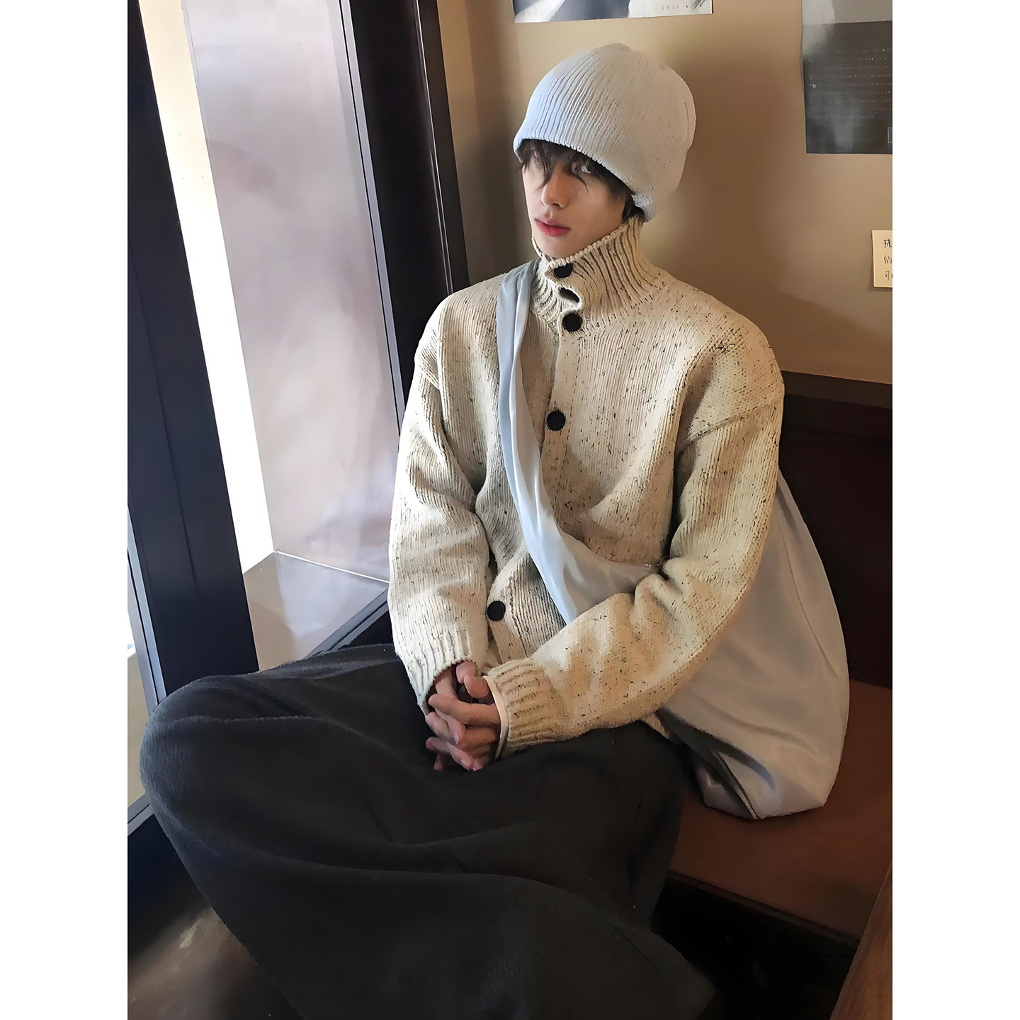 بلوفرات بياقة فرو للرجال، دنيم - مراجعة Street Fashion Culture وسعره