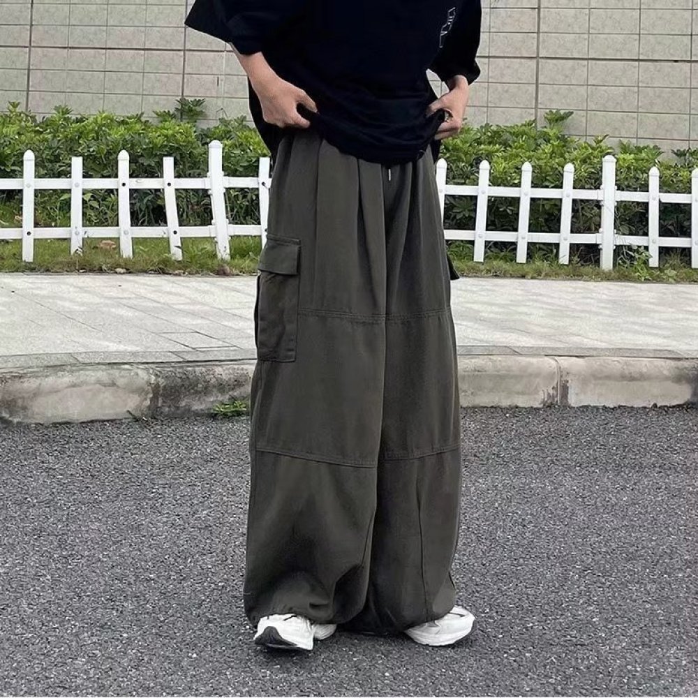بنطلون كارجو ياباني للرجال بتص - مراجعة Cargo Pant Wide وسعره