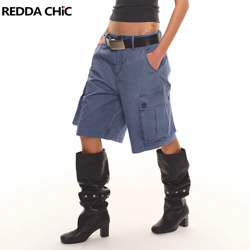 شورت جينز نسائي من REDDACHiC ب - مراجعة Cargo Pant Wide وسعره