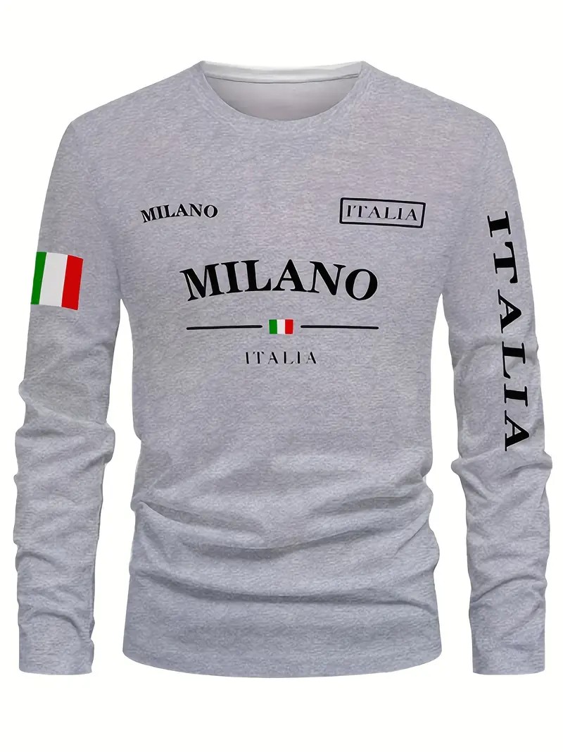 تي شيرت رجالي بأكمام طويلة لرب - مراجعة Street Fashion Of Milan وسعره